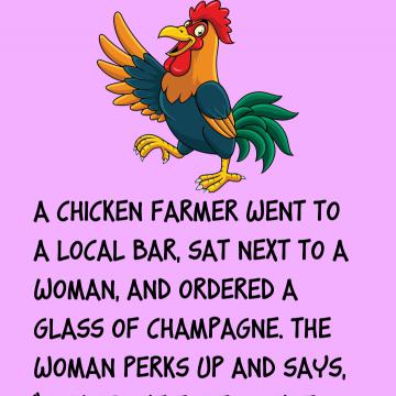 A Chicken Farmer Went To Local Bar