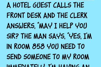 A Hotel Guest Calls The Front Desk