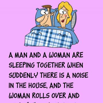 A Man And A Woman Are Sleeping Together