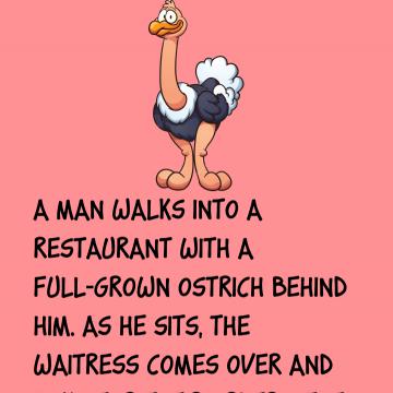 A Man Walks Into A Restaurant