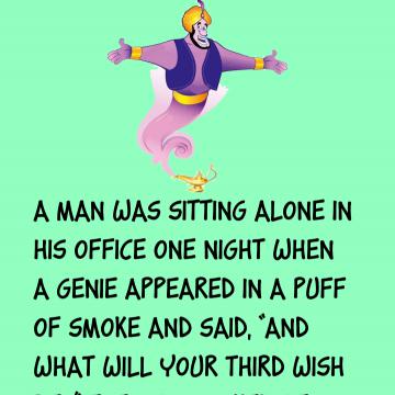 A Man Was Sitting Alone In His Office