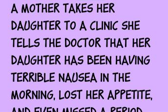 A Mother Takes Her Daughter To A Clinic