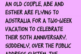 Abe And Esther Are Flying To Australia