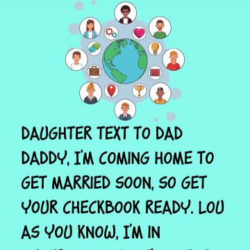 Daughter Text To Dad