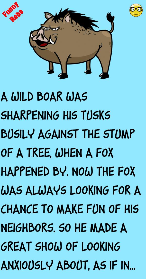 STORY: THE FOX & THE WILD BOAR FunnyRobo