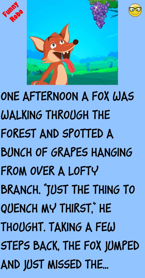 THE FOX AND THE GRAPES STORY FunnyRobo